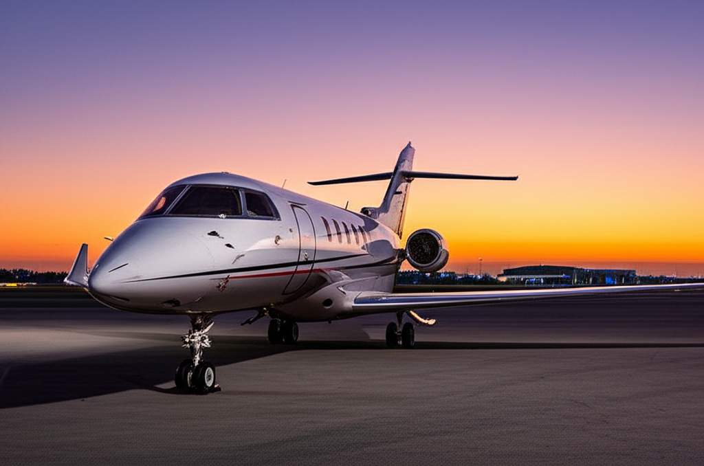 Luxury private jet